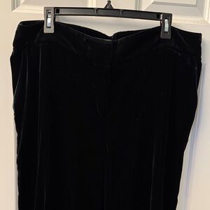 NWT Talbots Black Velvet Pants